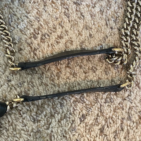 Authentic Black Leather Gucci Chain Soho Hobo Bag - Picture 9 of 15